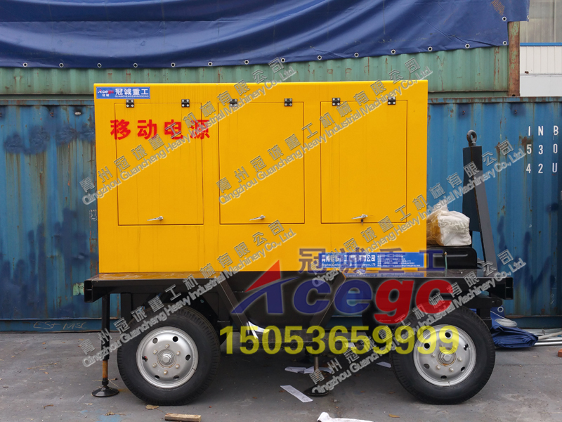 移動淘金車配套設備-移動發(fā)電機組