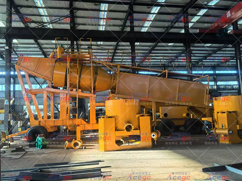 移動(dòng)式滾筒篩淘金車